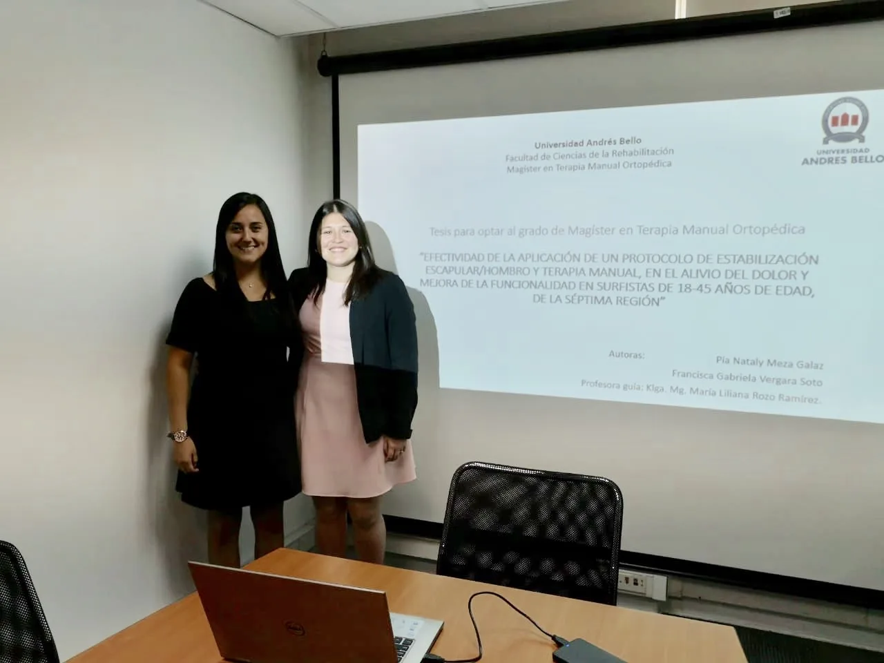 Felicidades a Pía N. Meza y Francisca G. Vergara por su Magíster en TMO de la UNAB